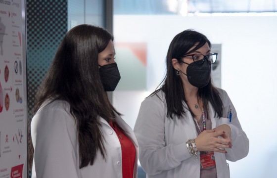 Natalia López y Alicia Gainza from the Traslational Cardiology Unit