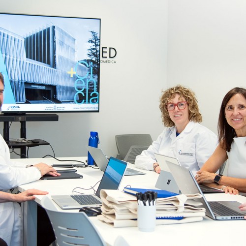 Representantes de CEIN y del Servicio de Innovación de Navarrabiomed se reúnen para potenciar la colaboración estratégica entre ambas instituciones 