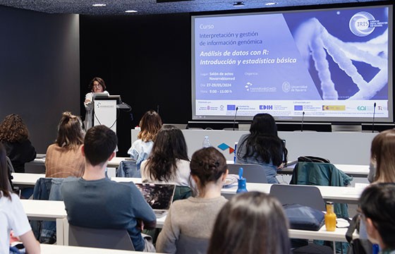 La directora de Gestión de Navarrabiomed María Bezunartea, cierra el primer curso y anuncia el segundo