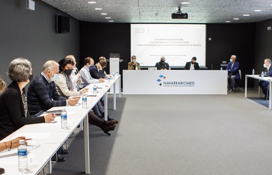 El Foro Social y Empresarial se celebró en el salón de actos de Navarrabiomed. 