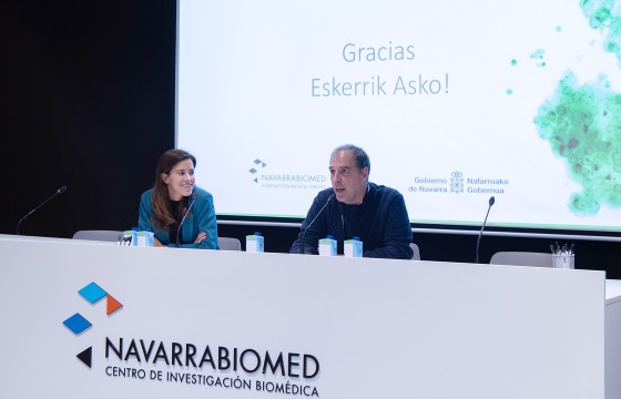 Esther Martínez y David Escors han atendido el turno de preguntas. 